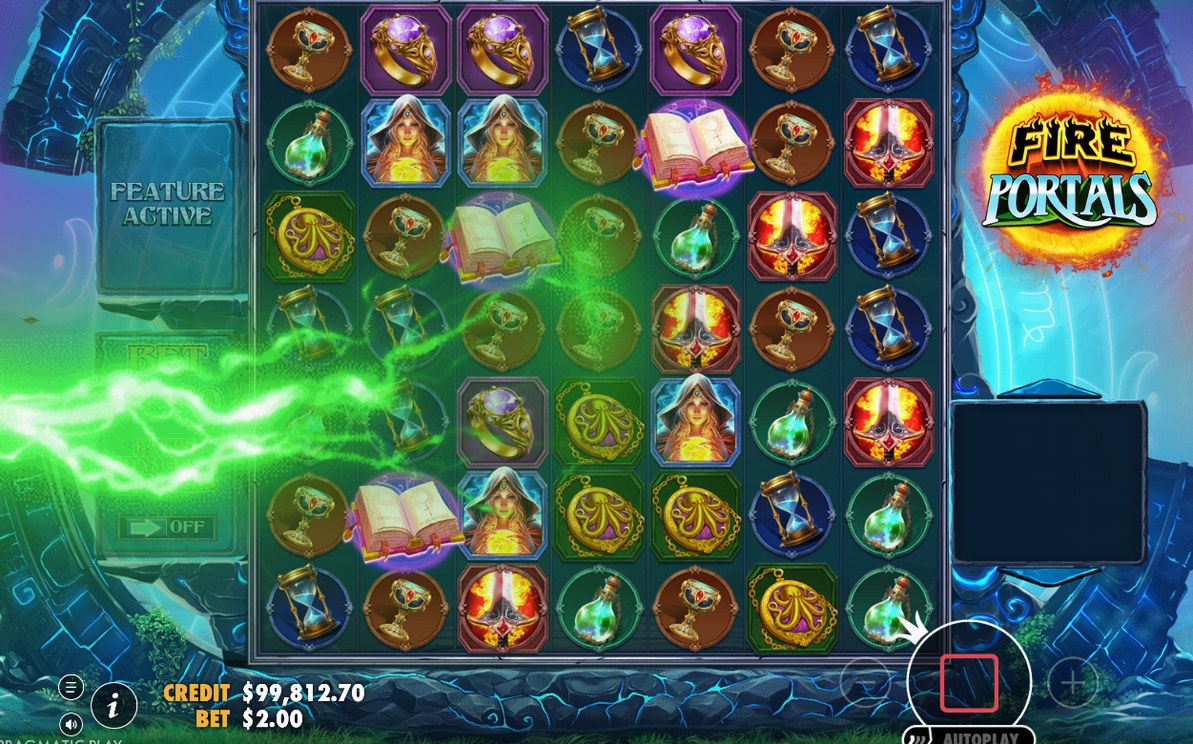 Free spins-rundan i gång med Fire Portal Wilds